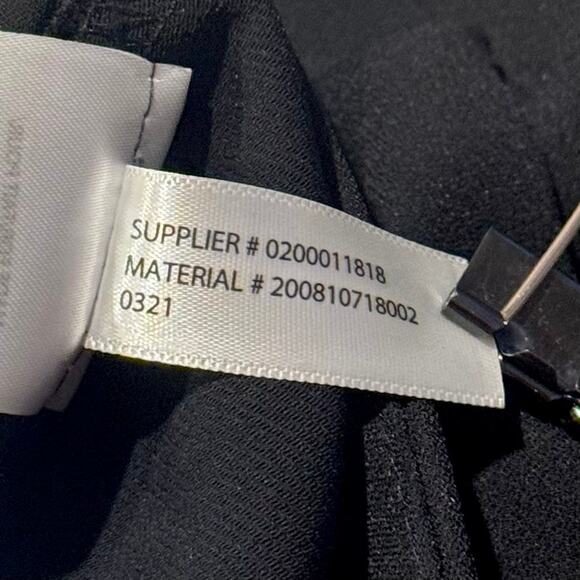 NWT Ralph Lauren Black Label Pants Cropped Wide Leg Pleated Minimalist Black 14 - Picture 6 of 7